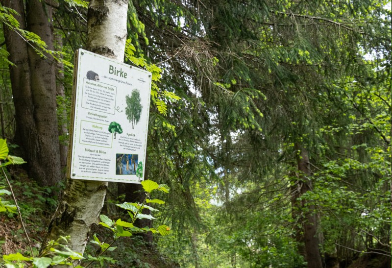 Infotafel am Abenteuerweg