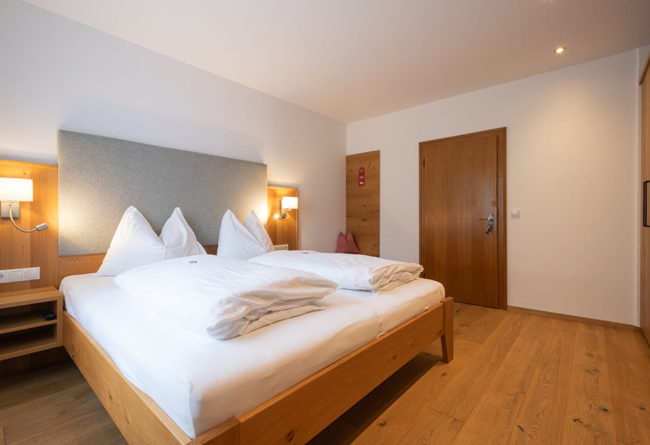 Schlafzimmer im Appartement Klaus