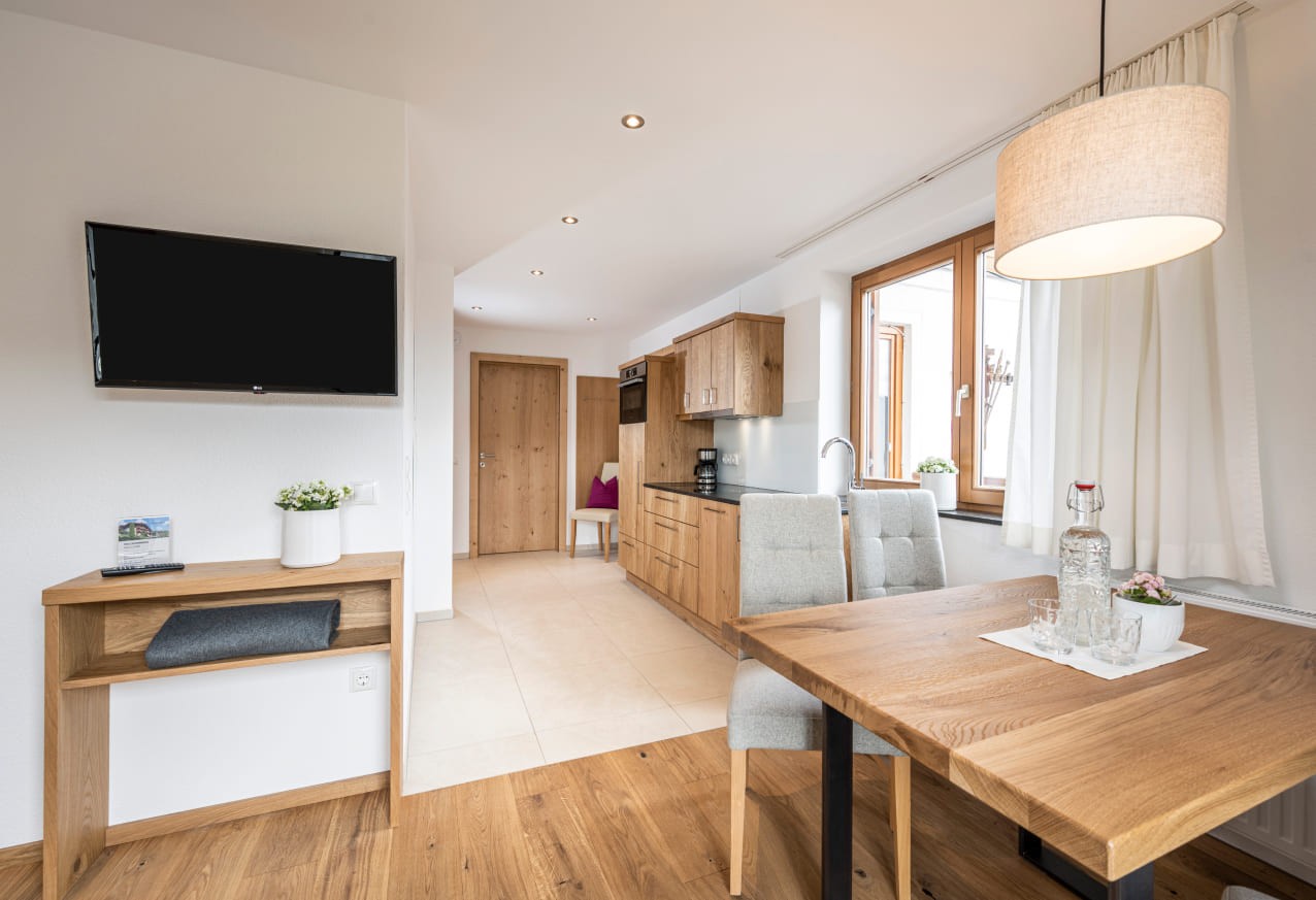 Wohnbereich im Appartement Sepp