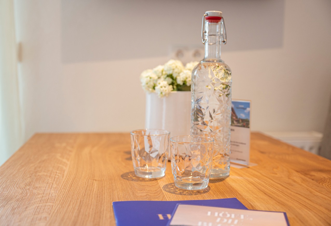 Wasserkaraffe im Appartement Thresi in Eben im Pongau