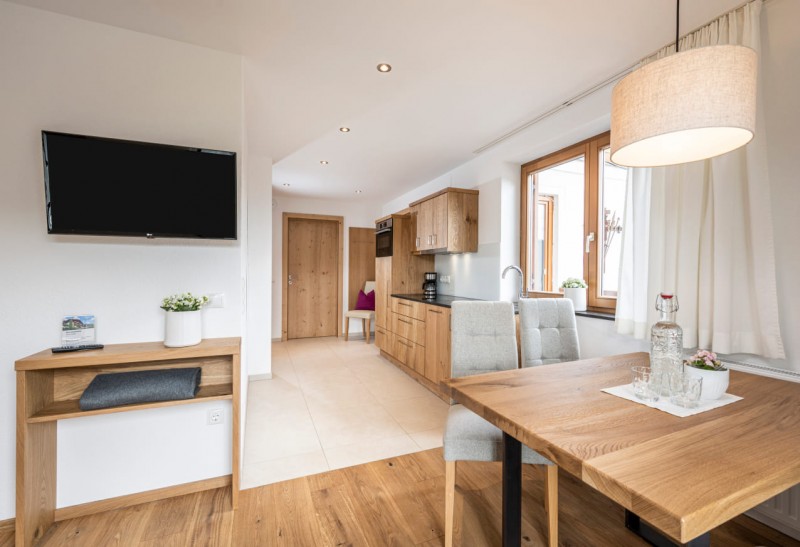 Wohnbereich in der Ferienwohnung am Untersüßgut in Eben im Pongau