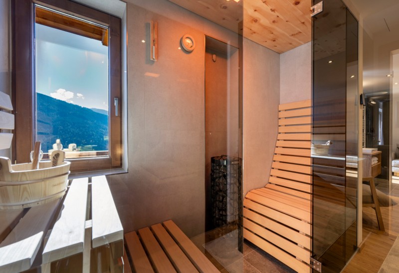 Sauna im Appartement Mathi