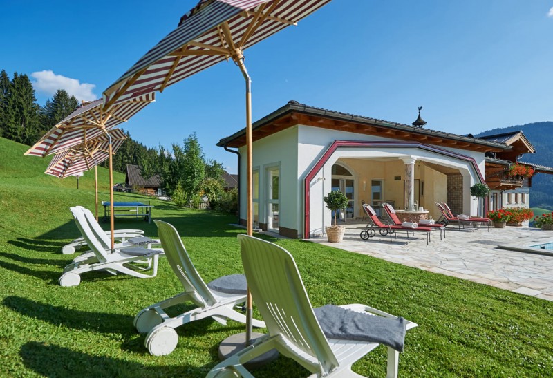 Gartenidylle im Bauernhofurlaub