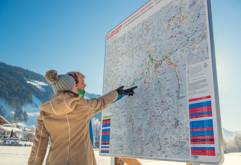 Winterwanderkarte Eben © TVB Eben / Daniel Sobietzki