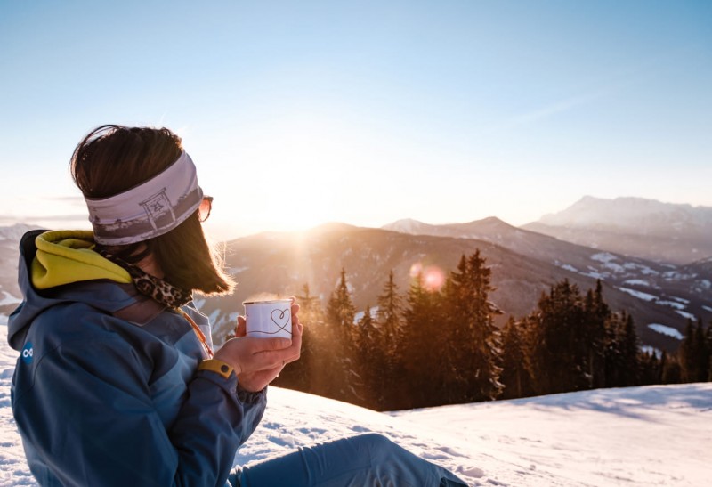 Rast bei der Schneeschuhwanderung © TVB Eben / O-MANS