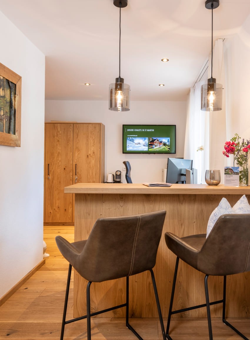 Die Rezeption am Untersüßgut im Salzburger Pongau