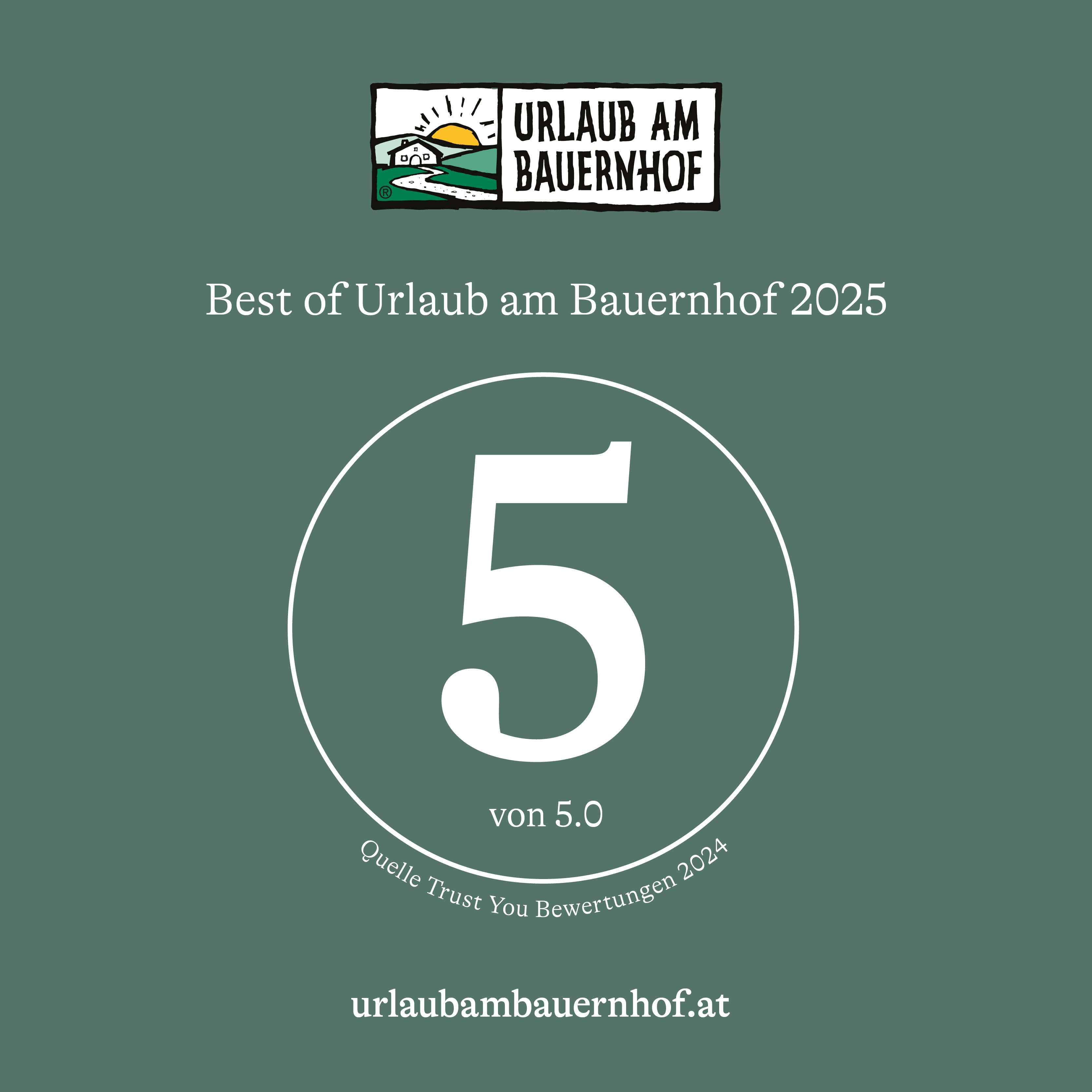 Auszeichnung von Urlaub am Bauernhof 2025