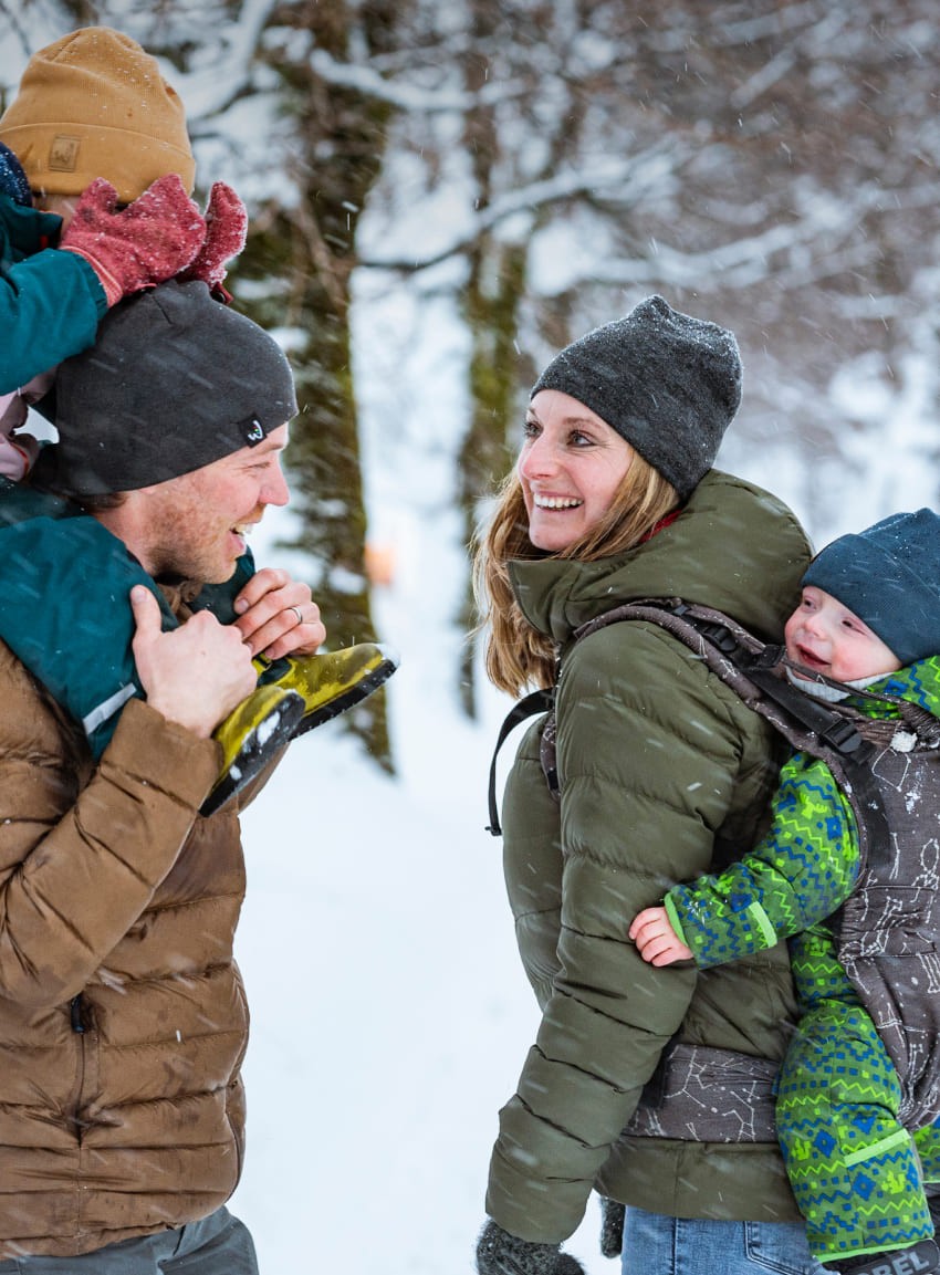 Winterspaziergang mit den Kindern © TVB Eben / Lorenz Masser